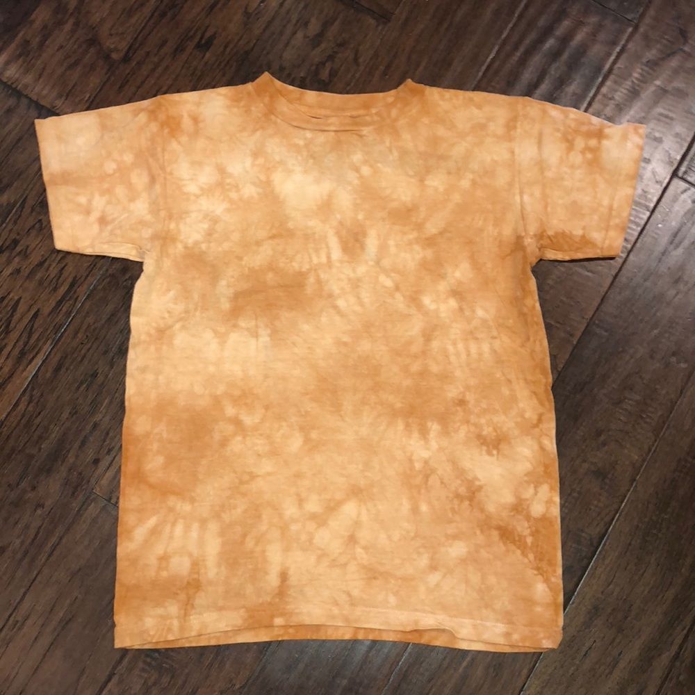 Liquid Blue Orange Tie Dye Shirt Size Large